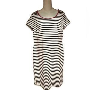 A Pea in the Pod Women’s Small Maternity Striped Short Sleeve T Shirt Dress
